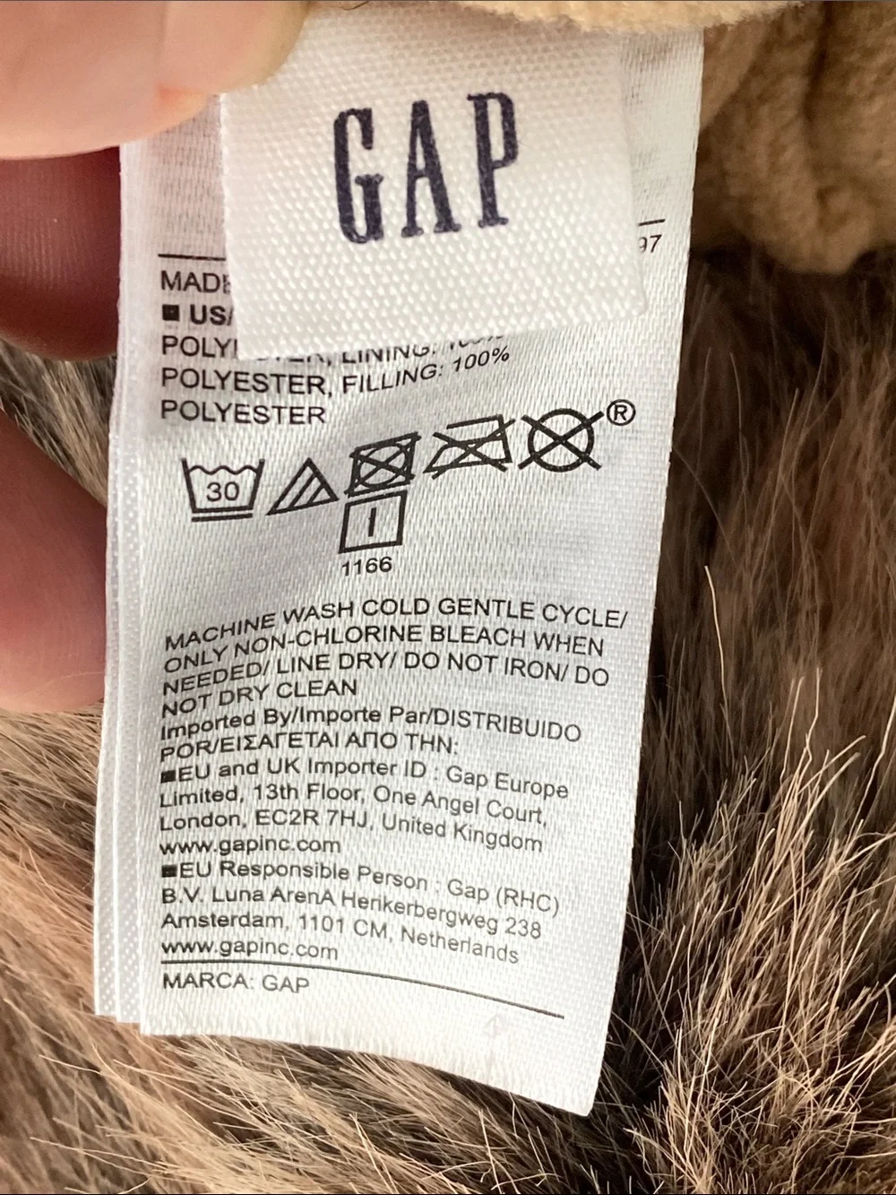 NEW Gap Soft Faux Fur Mittens w/ Strap Brown Avant Garde Classic Casual Boho